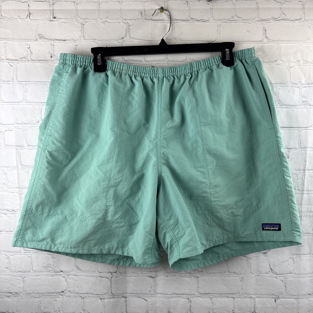 Patagonia Shorts Mens XXL Teal Baggies NetPlus Shells Mesh Nylon Swim Trunks